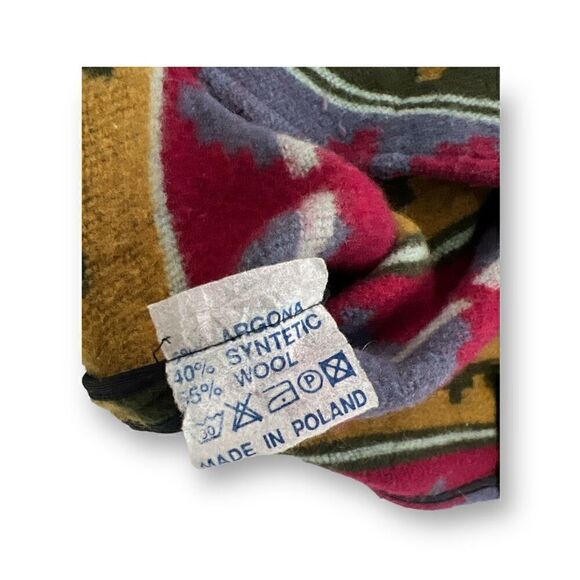 Aztec Vintage 100% Wool Vest Size Small - Picture 5 of 5